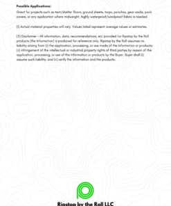 Ripstop By The Roll 1.6 Oz HyperD™ PU4000 - Full Roll