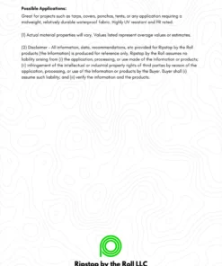 Ripstop By The Roll 1.9 Oz PU Coated Ripstop Nylon