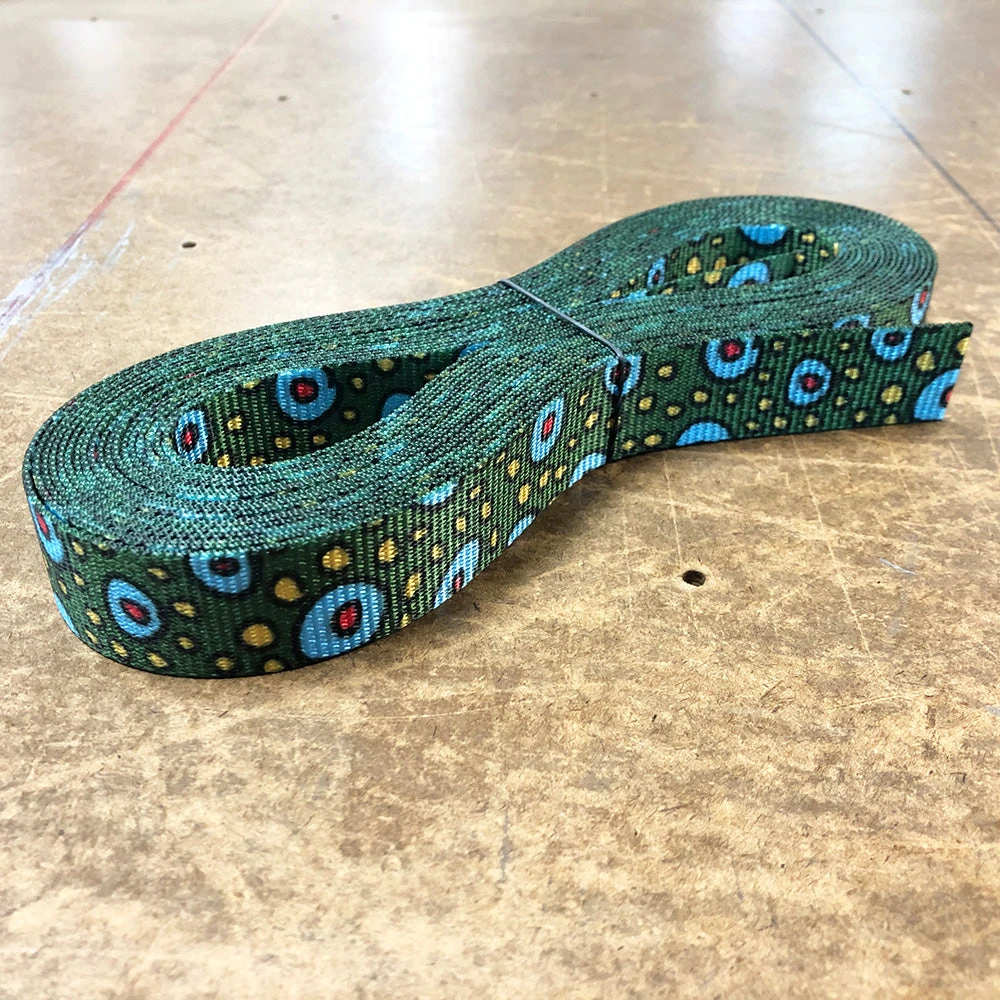 HKOutdoors Narrow Goods 1" Polyester Webbing 1500 Lb - Trout Doodle 3 HKOutdoors Narrow Goods 1" Polyester Webbing 1500 Lb - Trout Doodle