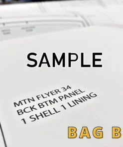 Ripstop By The Roll Bag Buff Mountain Flyer UL Backpack Template/Pattern Bundle - 34 L