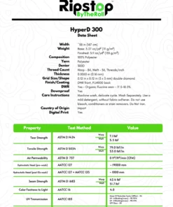 Ripstop By The Roll HyperD™ 300 - Full Roll