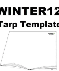 Ripstop By The Roll WINTER Tarp Template Tarps/Shelters