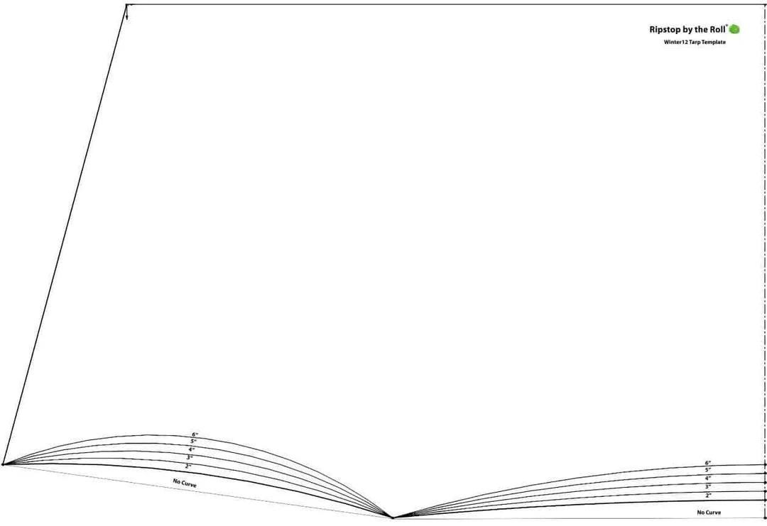 Ripstop By The Roll WINTER Tarp Template Tarps/Shelters 4 Ripstop By The Roll WINTER Tarp Template Tarps/Shelters