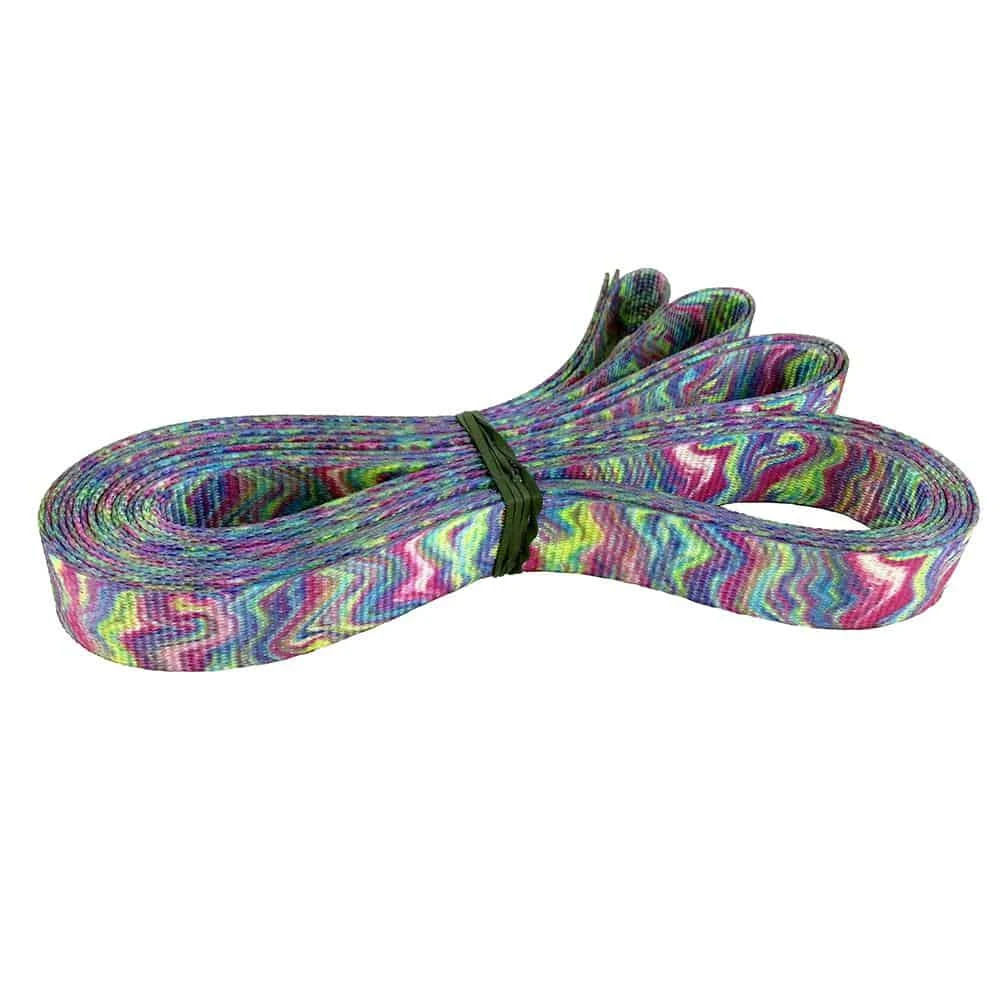 HKOutdoors 1" Polyester Webbing 1500 Lb - Crazy Waves Narrow Goods 3 HKOutdoors 1" Polyester Webbing 1500 Lb - Crazy Waves Narrow Goods